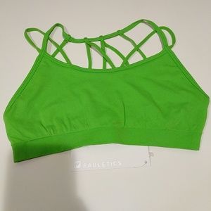 NWT Fabletics Ava Bra Palm Green Small